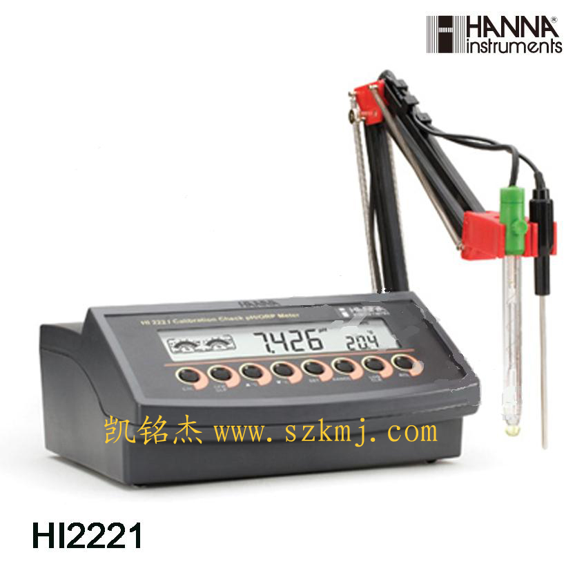哈纳台式pH计HI2221